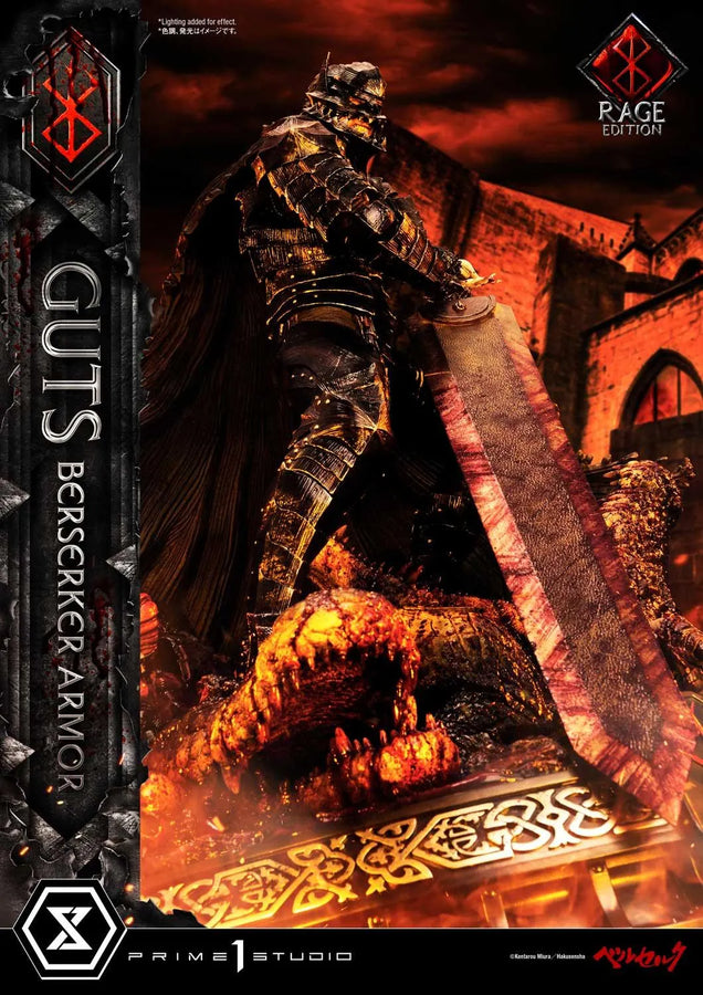 Guts, Berserker Armor (Regular Edition) Berserk – Prime1Studio – ActionFigure Brasil