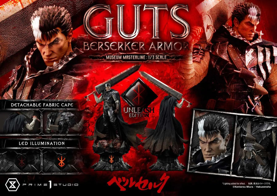 Guts, Berserker Armor (Regular Version) Berserk – Prime1Studio – ActionFigure Brasil
