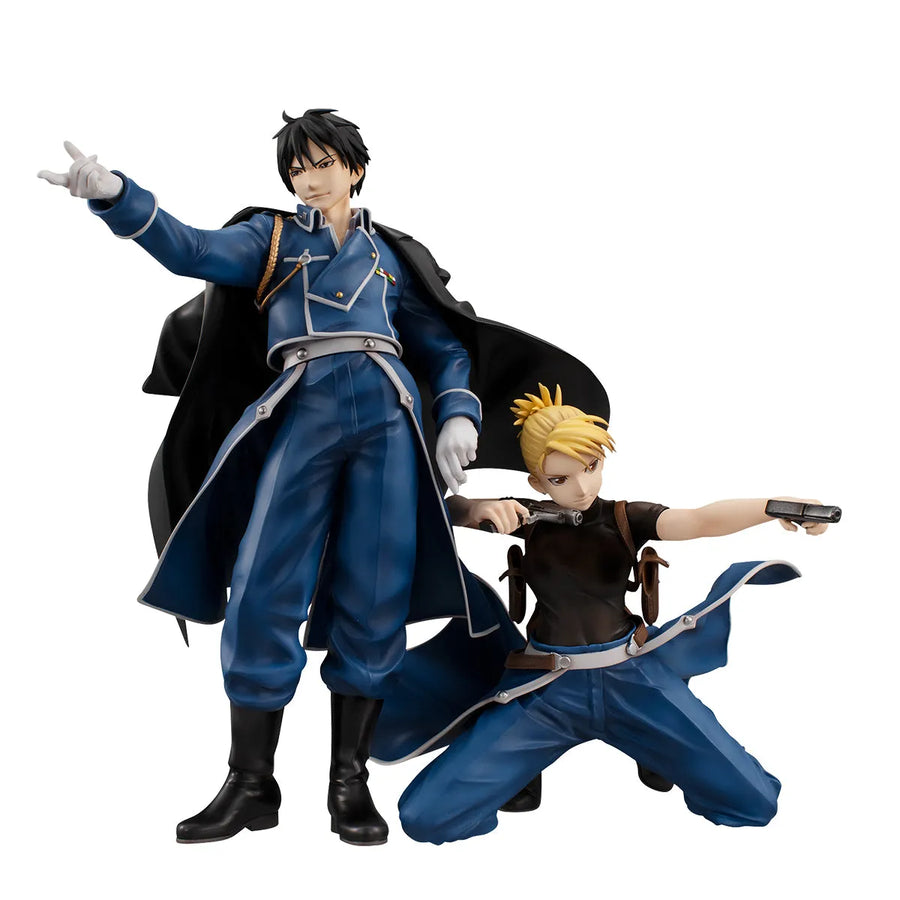 Hagane no Renkinjutsushi Fullmetal Alchemist - Roy Mustang - Riza Hawkeye - Precious G.E.M. - Set (MegaHouse) [Shop Exclusive]ㅤ – MegaHouse – ActionFigure Brasil