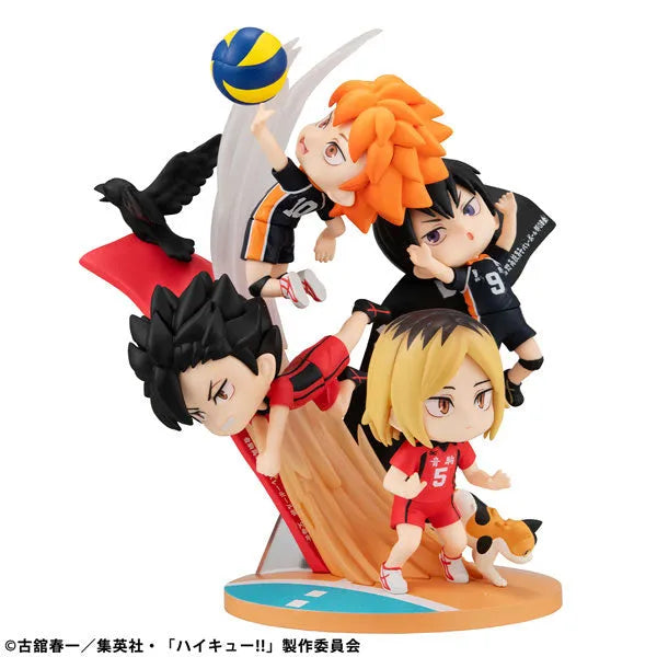 Haikyuu!! - Hinata Shouyou - Kageyama Tobio - Kozume Kenma - Kuroo Tetsurou - FigUnity (MegaHouse)ㅤ – MegaHouse – ActionFigure Brasil