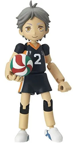 Haikyuu!! - Sugawara Koushi - Playgure PG05 (Takara Tomy)ㅤ – Takara Tomy – ActionFigure Brasil — ângulo diferente