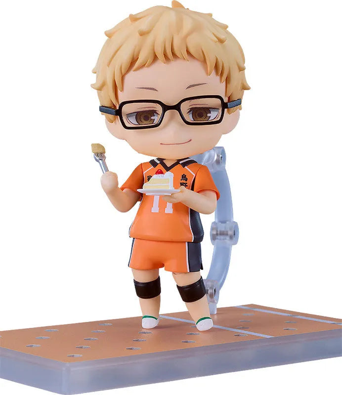 Haikyuu!! - Tsukishima Kei - Nendoroid #2817 - The New Karasuno Ver. (Good Smile Company, Orange Rouge)ㅤ – Orange Rouge as ManufacturerGood Smile Company – ActionFigure Brasil