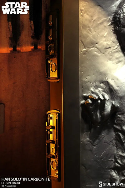 Han Solo in Carbonite - LIMITED EDITION – Sideshow Collectibles – ActionFigure Brasil — detalhe do produto