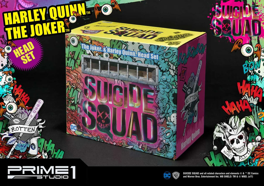 Harley Quinn & The Joker (Head Set Edition) Suicide Squad (Film) – Prime1Studio – ActionFigure Brasil