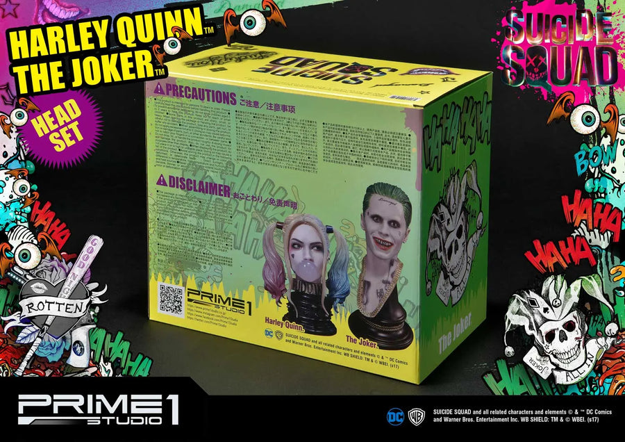 Harley Quinn & The Joker (Head Set Edition) Suicide Squad (Film) – Prime1Studio – ActionFigure Brasil