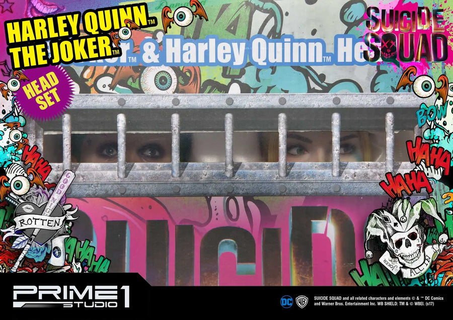 Harley Quinn & The Joker (Head Set Edition) Suicide Squad (Film) – Prime1Studio – ActionFigure Brasil
