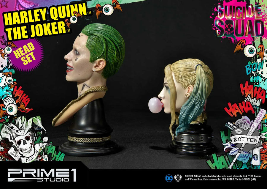 Harley Quinn & The Joker (Head Set Edition) Suicide Squad (Film) – Prime1Studio – ActionFigure Brasil