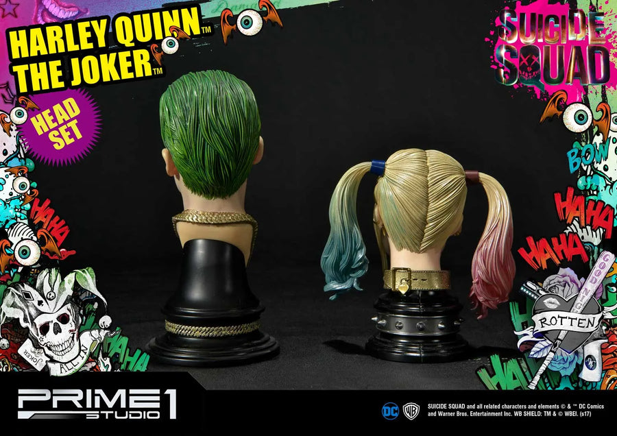 Harley Quinn & The Joker (Head Set Edition) Suicide Squad (Film) – Prime1Studio – ActionFigure Brasil