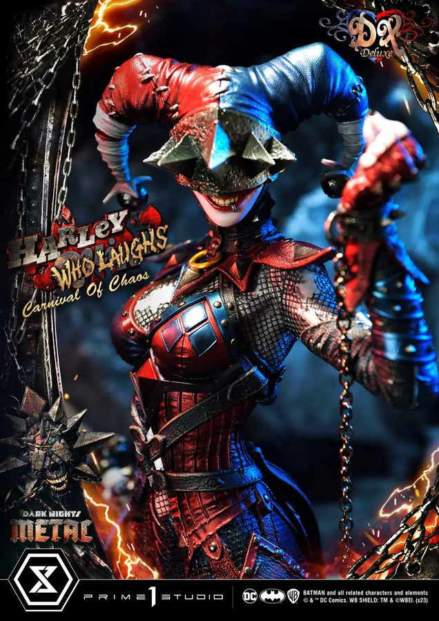 Harley Quinn Who Laughs (Deluxe Bonus Version) Dark Nights: Metal (Comics) – Prime1Studio – ActionFigure Brasil