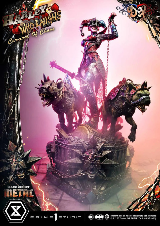 Harley Quinn Who Laughs (Deluxe Bonus Version) Dark Nights: Metal (Comics) – Prime1Studio – ActionFigure Brasil