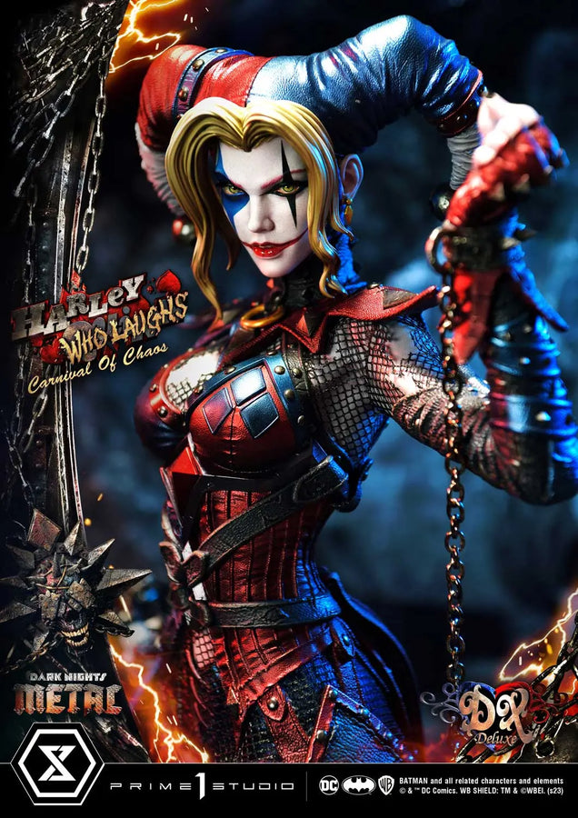 Harley Quinn Who Laughs (Deluxe Bonus Version) Dark Nights: Metal (Comics) – Prime1Studio – ActionFigure Brasil