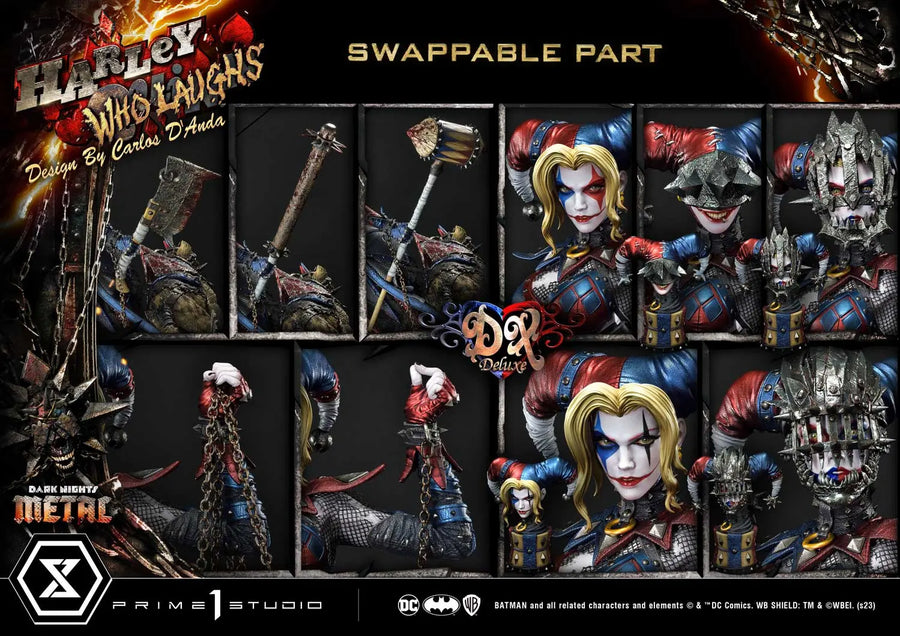 Harley Quinn Who Laughs (Deluxe Bonus Version) Dark Nights: Metal (Comics) – Prime1Studio – ActionFigure Brasil