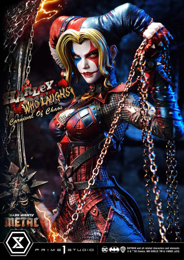 Harley Quinn Who Laughs (Deluxe Bonus Version) Dark Nights: Metal (Comics) – Prime1Studio – ActionFigure Brasil