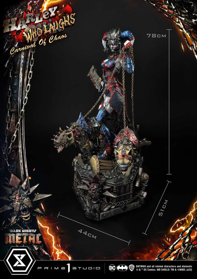 Harley Quinn Who Laughs (Deluxe Bonus Version) Dark Nights: Metal (Comics) – Prime1Studio – ActionFigure Brasil