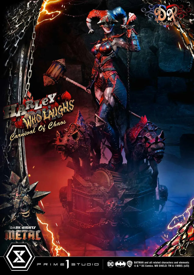 Harley Quinn Who Laughs (Deluxe Bonus Version) Dark Nights: Metal (Comics) – Prime1Studio – ActionFigure Brasil