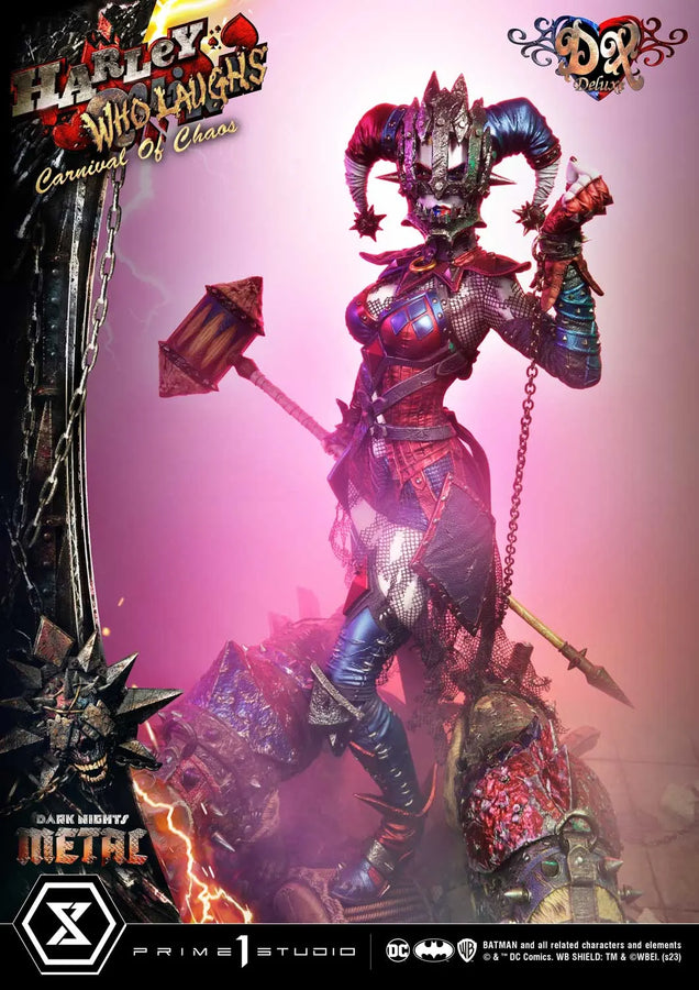 Harley Quinn Who Laughs (Deluxe Bonus Version) Dark Nights: Metal (Comics) – Prime1Studio – ActionFigure Brasil