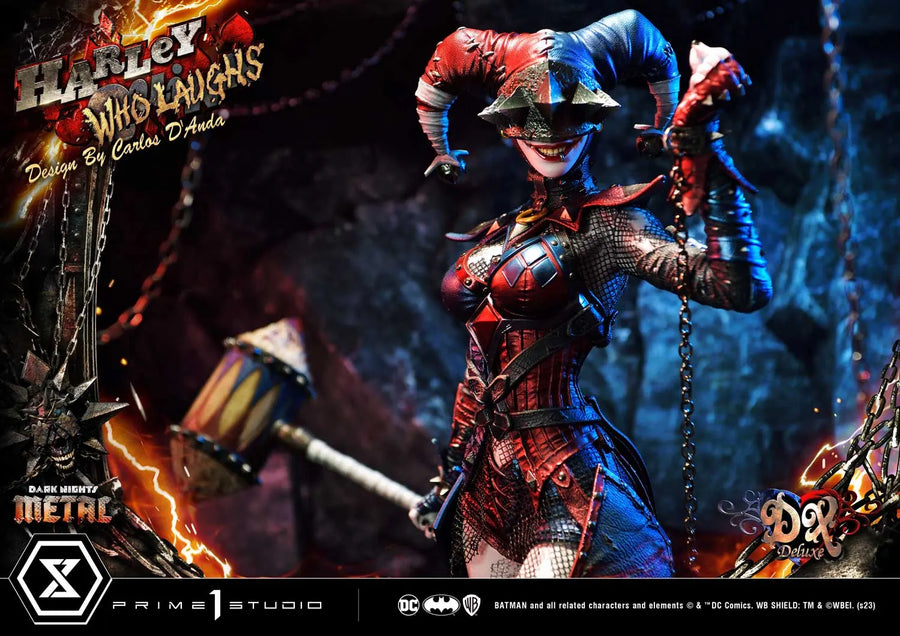 Harley Quinn Who Laughs (Deluxe Bonus Version) Dark Nights: Metal (Comics) – Prime1Studio – ActionFigure Brasil