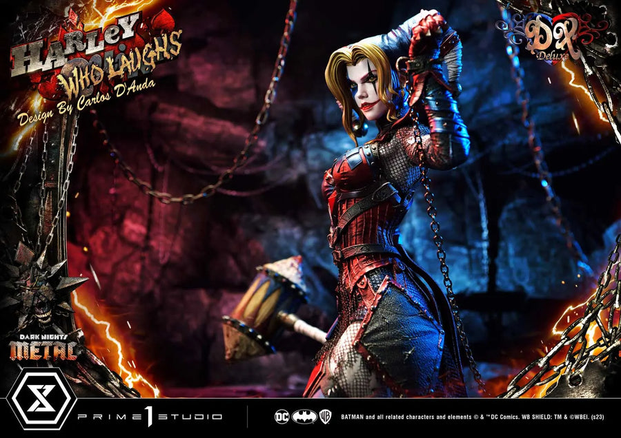Harley Quinn Who Laughs (Deluxe Bonus Version) Dark Nights: Metal (Comics) – Prime1Studio – ActionFigure Brasil