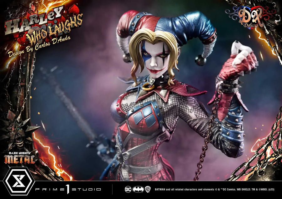 Harley Quinn Who Laughs (Deluxe Bonus Version) Dark Nights: Metal (Comics) – Prime1Studio – ActionFigure Brasil