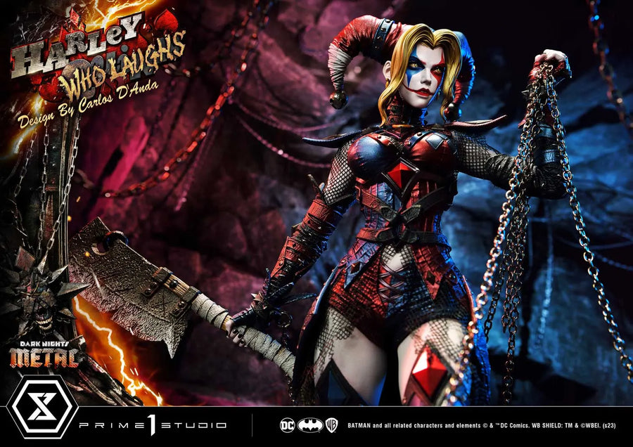 Harley Quinn Who Laughs (Regular Version) Dark Nights: Metal (Comics) – Prime1Studio – ActionFigure Brasil