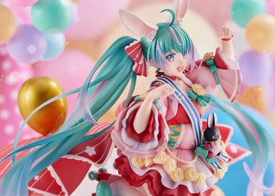 Hatsune Miku 1/7 Scale Figure - Birthday 2021 (Pretty Rabbit Ver.) by Spiritaleㅤ – Spiritale – ActionFigureBrasil — close