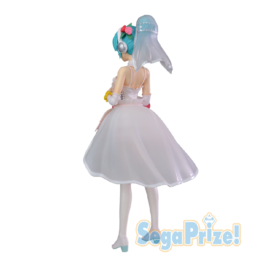 Hatsune Miku -Project DIVA- Arcade Future Tone - Hatsune Miku - SPM Figure - White Dress (SEGA)ㅤ – Sega – ActionFigure Brasil