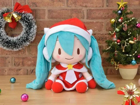 Hatsune Miku -Project Diva- F 2nd - Hatsune Miku - Mega Jumbo Nuigurumi - Christmasㅤ – Sega – ActionFigure Brasil