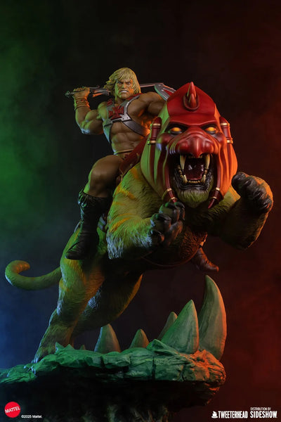 He-Man™ & Battle Cat™ - LIMITED EDITION: 150 – Tweeterhead – ActionFigure Brasil — iluminação de estúdio
