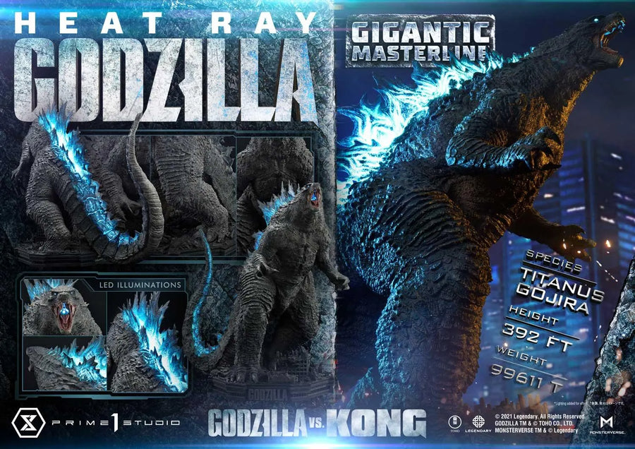 Heat Ray Godzilla (Regular Version) Godzilla vs Kong – Prime1Studio – ActionFigure Brasil