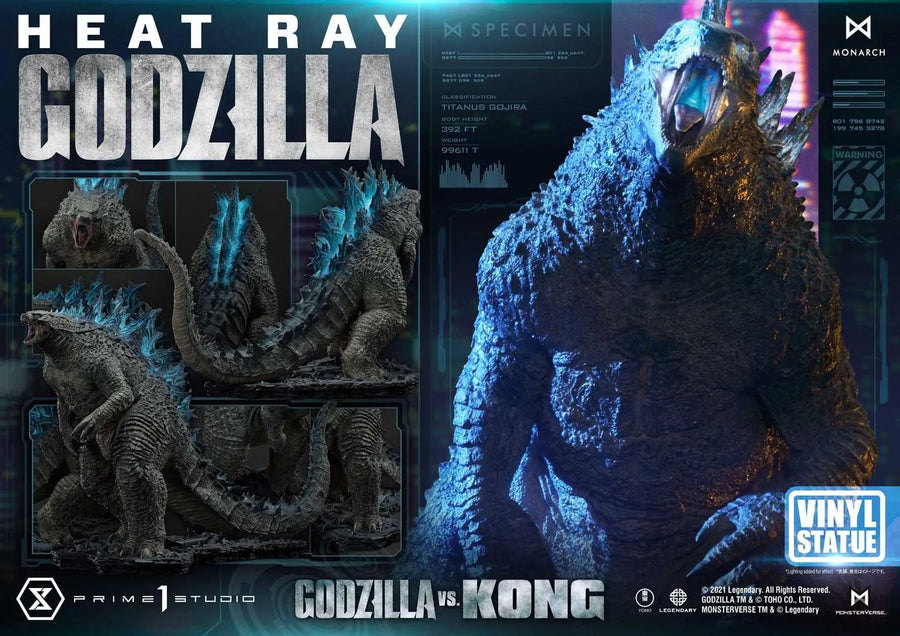 Heat Ray Godzilla (Vinyl Statue Version) Godzilla vs Kong – Prime1Studio – ActionFigure Brasil
