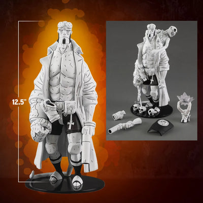 Hellboy Black & White (Previews Exclusive) - LIMITED EDITION: 1000 – Dark Horse Comics – ActionFigure Brasil — ângulo diferente