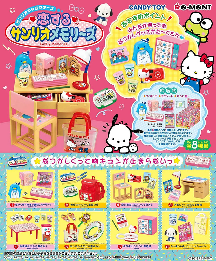 Hello Kitty - Keroppi Hasunoue - Pochacco - Lovely Memories - Miniature - Re-Ment Sanrio Series - 2 - Excursion (Re-Ment)ㅤ – Re-Ment – ActionFigure Brasil