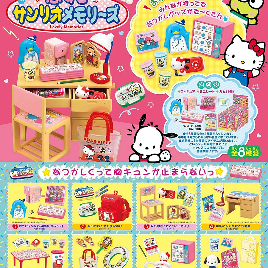 Hello Kitty - Keroppi Hasunoue - Pochacco - Lovely Memories - Miniature - Re-Ment Sanrio Series - 2 - Excursion (Re-Ment)ㅤ – Re-Ment – ActionFigure Brasil