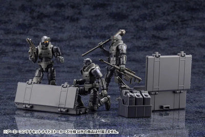 Hexa Gear - Army Container Set - 1/24 - Night Stalkers Ver. (Kotobukiya)ㅤ – Kotobukiya – ActionFigure Brasil — com base expositora