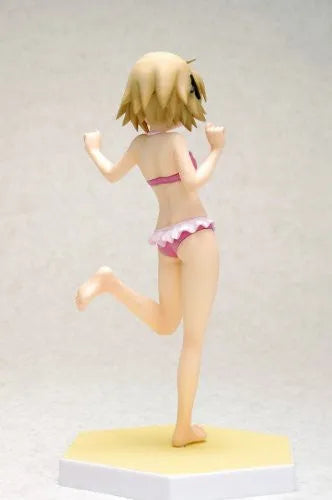 Hidamari Sketch x Honeycomb - Yuno - Beach Queens - 1/10 - Swimsuit Ver. (Wave)ㅤ – Wave – ActionFigure Brasil — com base expositora