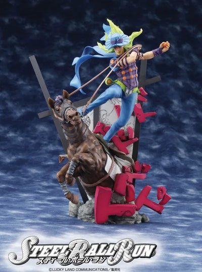 High Standard Statue "JoJo's Bizarre Adventure Part7 Steel Ball Run" Gyro Zeppeli Araki Color Ver.ㅤ – Skynet – ActionFigure Brasil