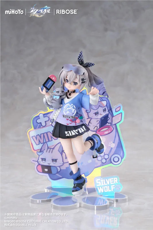 Honkai: Star Rail - Silver Wolf - Honkai: Star Rail Little Cat Series - Little Series - Rise Up+ (Ribose)ㅤ – Ribose – ActionFigure Brasil