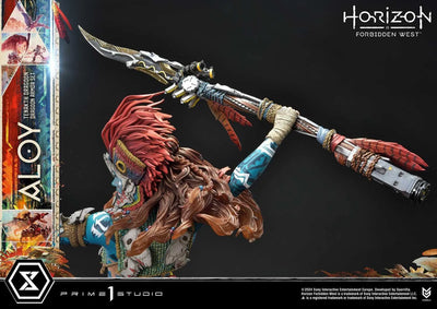 Horizon Forbidden West - Aloy - Burrower - Ultimate Premium Masterline  (UPMHFW-02) - 1/4 - Tenakth Dragoon Armor Set (Prime 1 Studio)ㅤ – Prime 1 Studio – ActionFigureBrasil — ângulo diferente