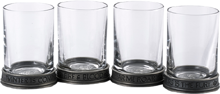 House Sigils Shot Glass Quartet – Royal Selangor – ActionFigure Brasil