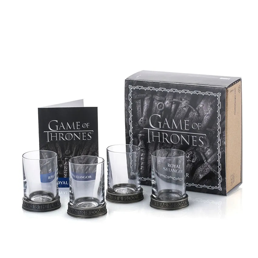 House Sigils Shot Glass Quartet – Royal Selangor – ActionFigure Brasil