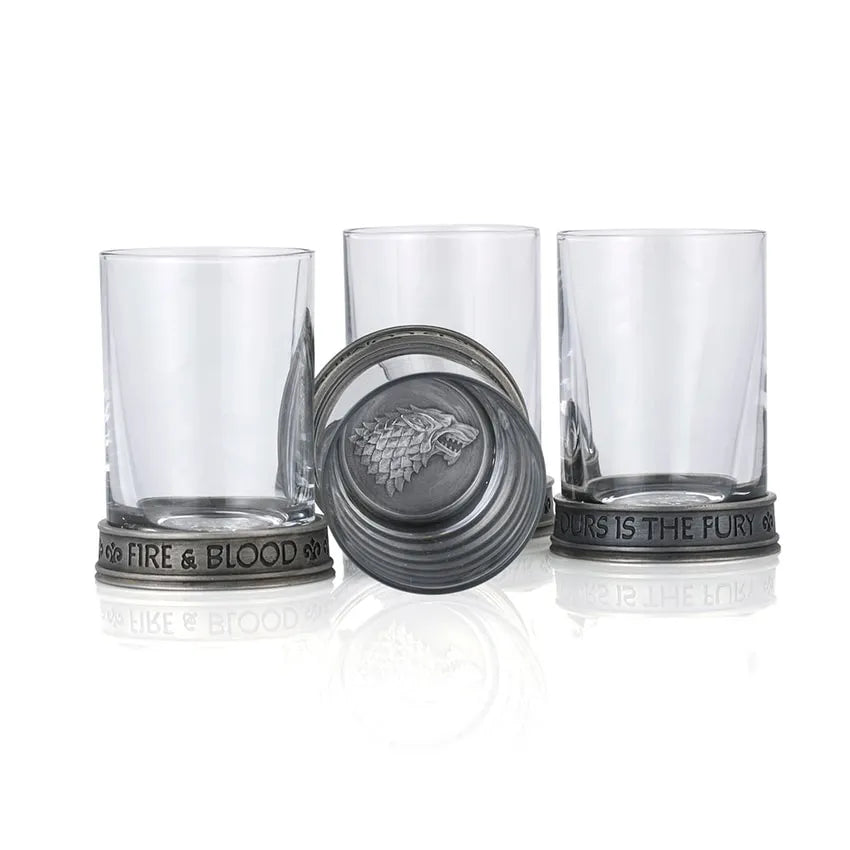 House Sigils Shot Glass Quartet – Royal Selangor – ActionFigure Brasil