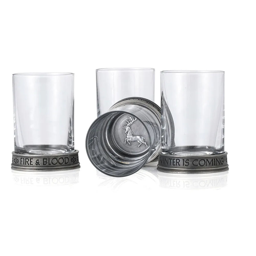 House Sigils Shot Glass Quartet – Royal Selangor – ActionFigure Brasil