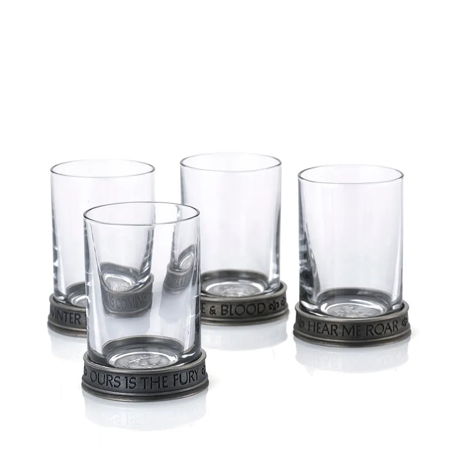 House Sigils Shot Glass Quartet – Royal Selangor – ActionFigure Brasil