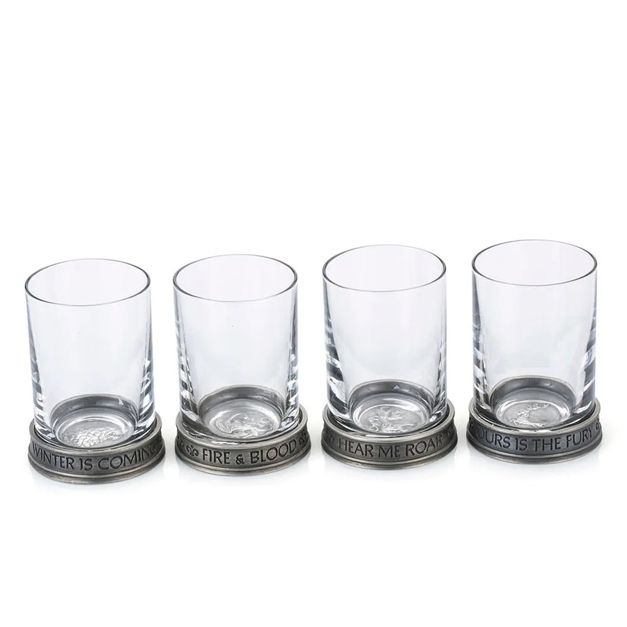 House Sigils Shot Glass Quartet – Royal Selangor – ActionFigure Brasil