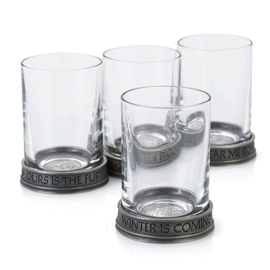 House Sigils Shot Glass Quartet – Royal Selangor – ActionFigure Brasil