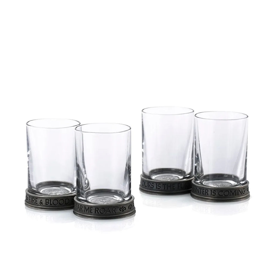 House Sigils Shot Glass Quartet – Royal Selangor – ActionFigure Brasil