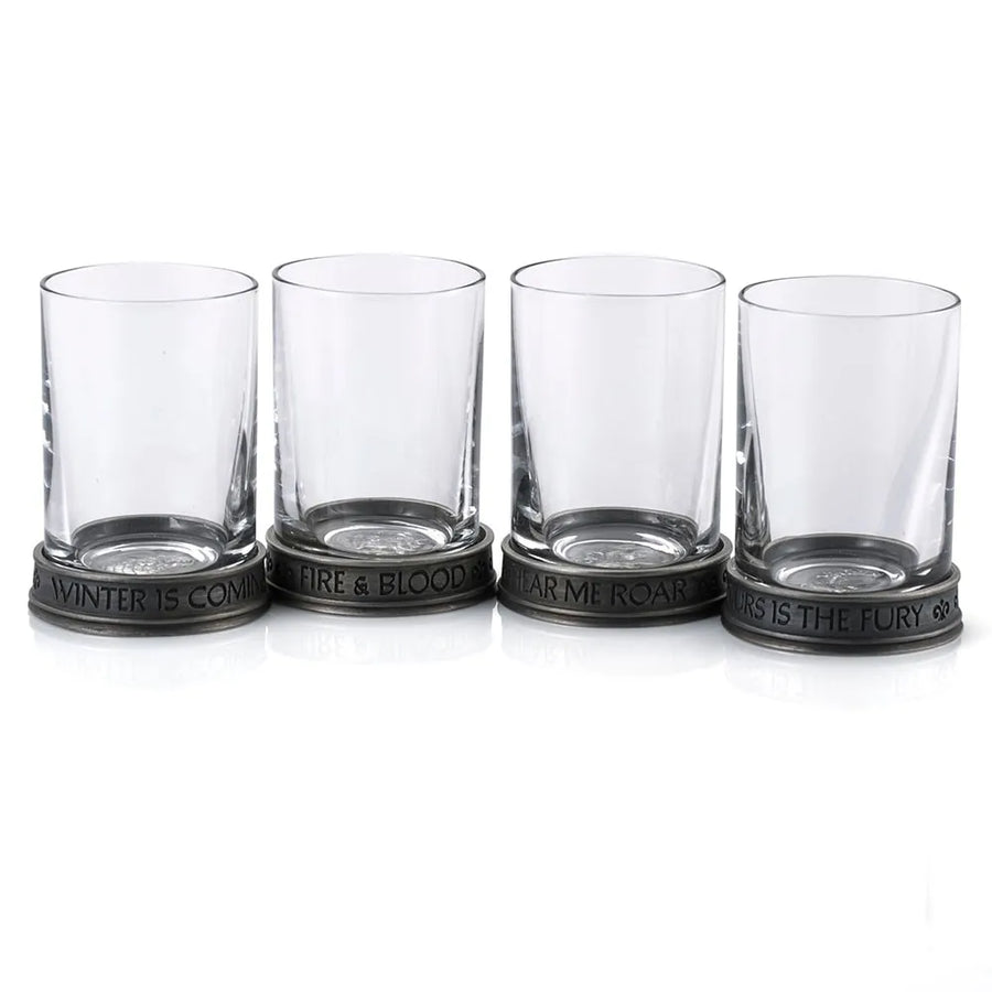 House Sigils Shot Glass Quartet – Royal Selangor – ActionFigure Brasil