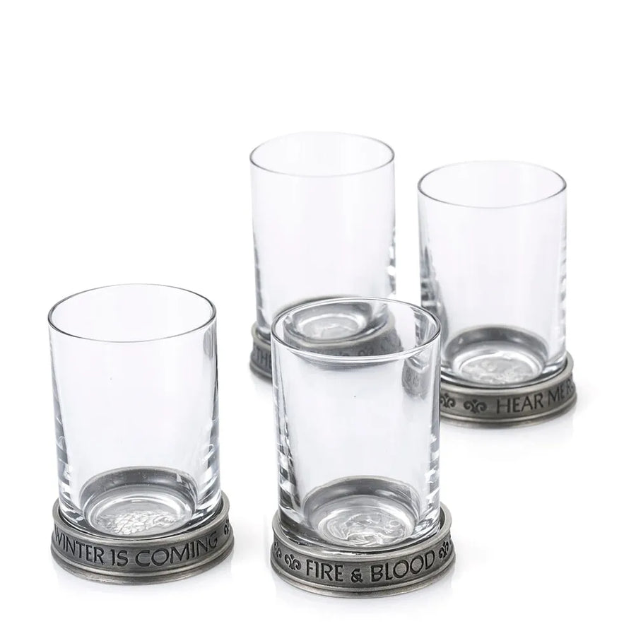 House Sigils Shot Glass Quartet – Royal Selangor – ActionFigure Brasil