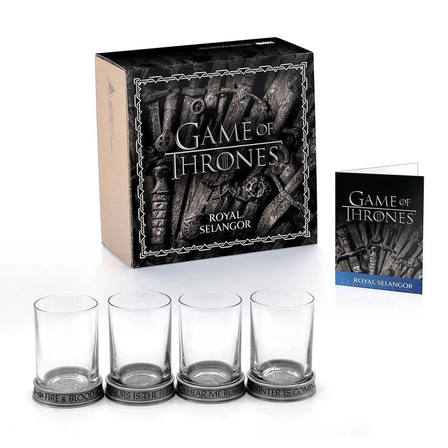 House Sigils Shot Glass Quartet – Royal Selangor – ActionFigure Brasil