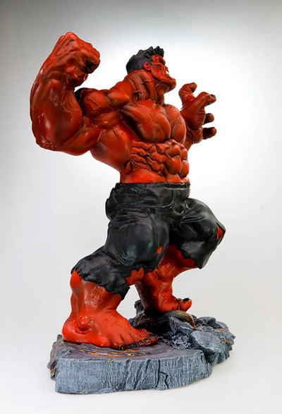 Hulk "FALL OF THE HULK" Fine Art Statue Red Hulkㅤ – Gantaku – ActionFigure Brasil — acessórios